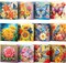 12-Pack Flower & Butterfly Diamond Painting Greeting Cards – DIY Bird & Thank You Diamond Art Cards with Envelopes, Rhinestones & Tools for Beginners, Adults, Birthday & Holiday Blessings